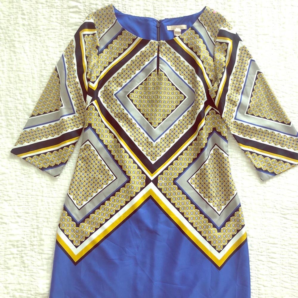 Banana Republic Silk Art Deco Dress
